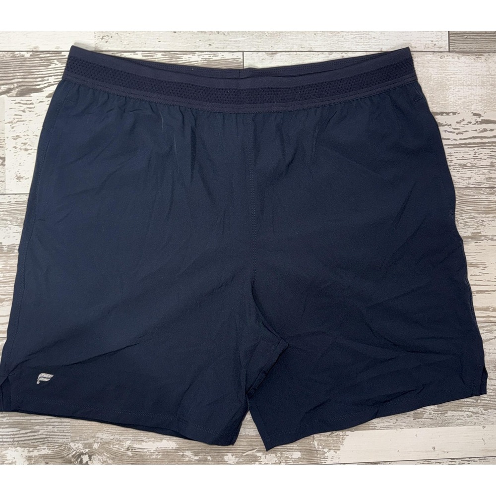 Fabletics Shorts Mens XL Blue 7 Inseam Fundamental Phone Pocket Gym Training